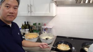 Bob Zhang in the Ulman House kitchen