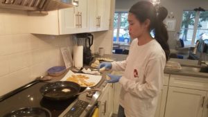 Angel  in the Ulman House kitchen